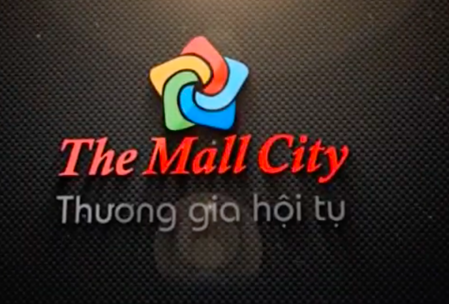 Logo dự án The Mall City ngay ngã tư 550