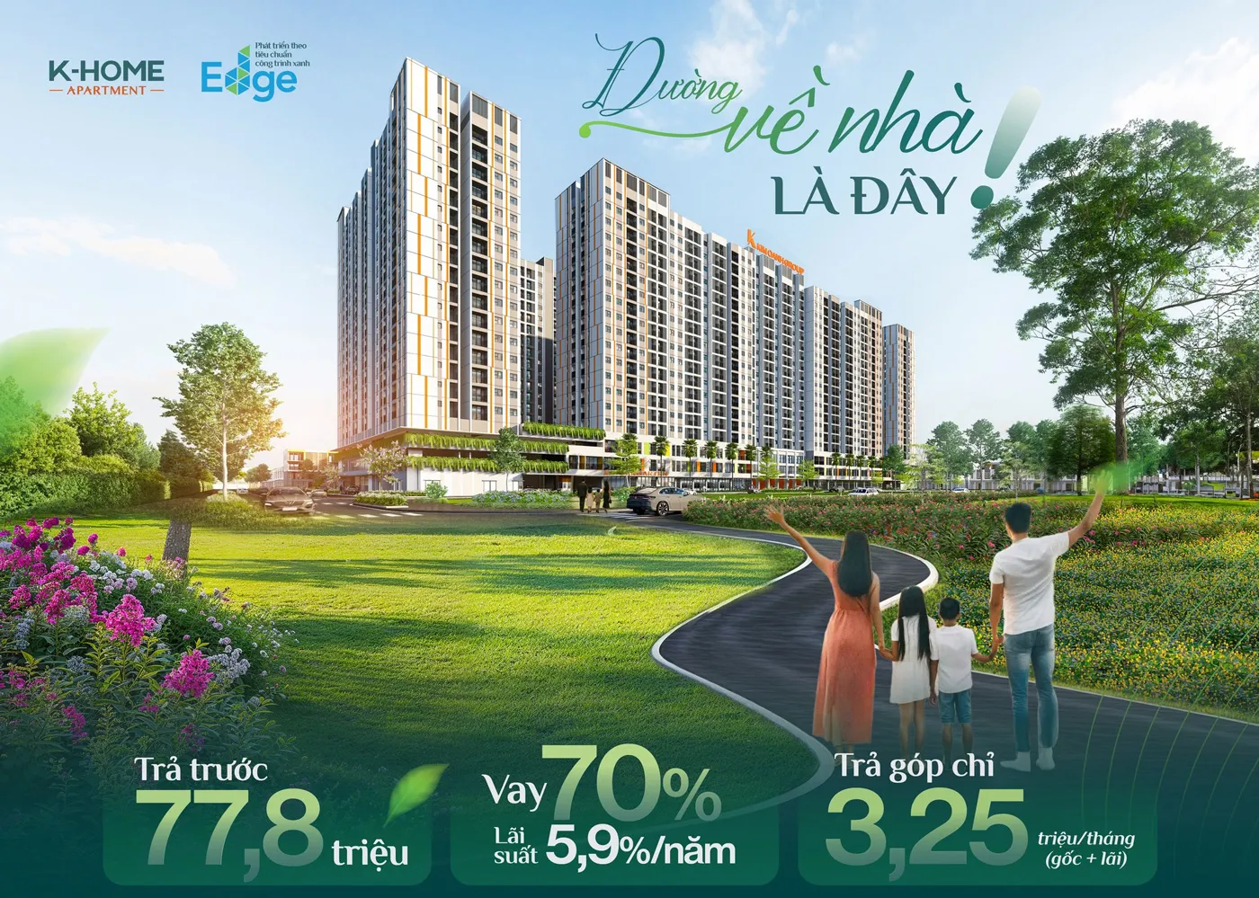 Phối cảnh tổng quan dự án K-Home Apartment