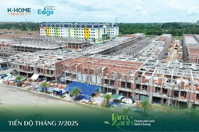 Tiến độ xây dựng dự án K-Home New City Mới Nhất (8/2025)