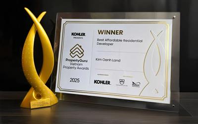 Kim Oanh Land vinh dự nhận giải thưởng Best Affordable Residential Developer