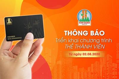 [Thông báo] Triển khai chương trình Thẻ thành viên của Kim Oanh Group