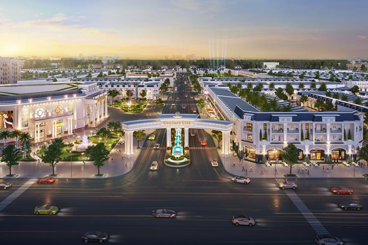 Phối cảnh cổng chính dự án đất nền Century City