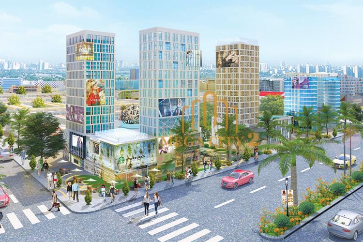 Khu trung tâm thương mại sầm uất của dự án Mega City 2