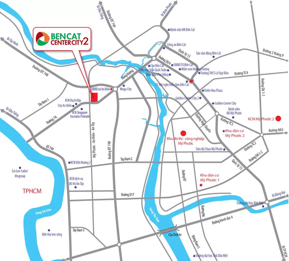 Thông tin MỚI dự án Bến Cát Center City 2
