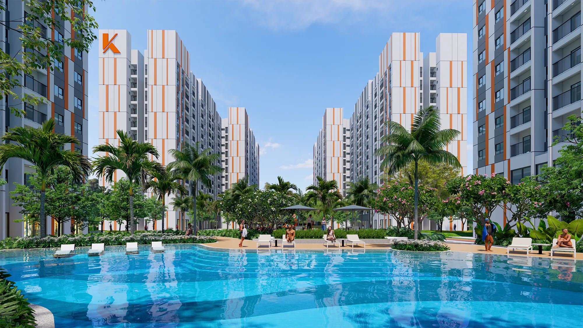 Phối cảnh dự kiến của dự án K-Home Avenue tại xã Nhơn Trạch, tỉnh Đồng Nai.