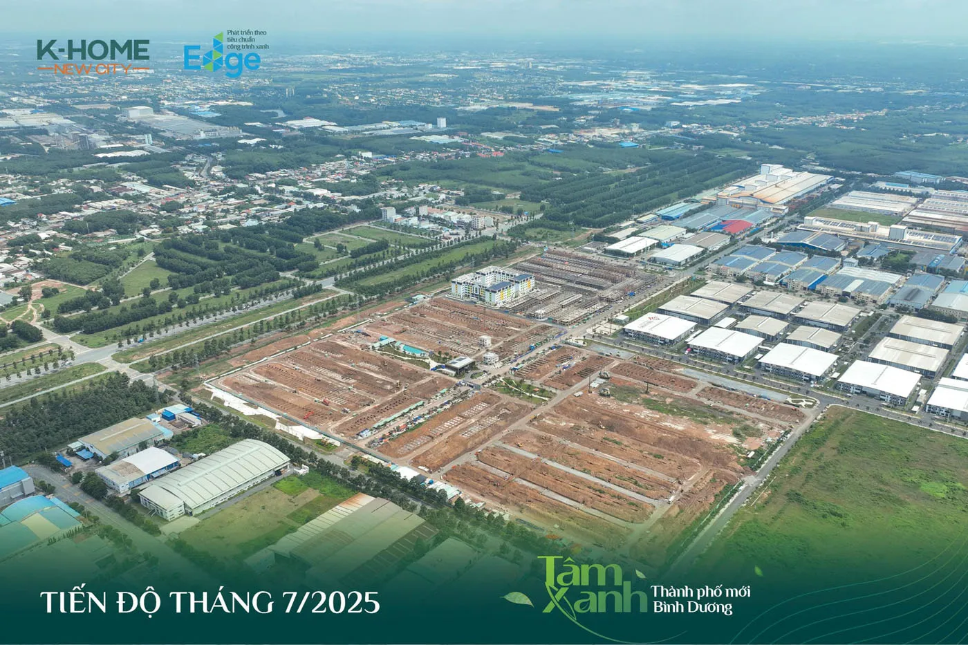 Lãnh đạo Bộ Xây dựng, lãnh đạo tỉnh Bình Dương cùng Ban lãnh đạo Kim Oanh Group thực hiện nghi thức xúc cát khởi công dự án K-Home New City.