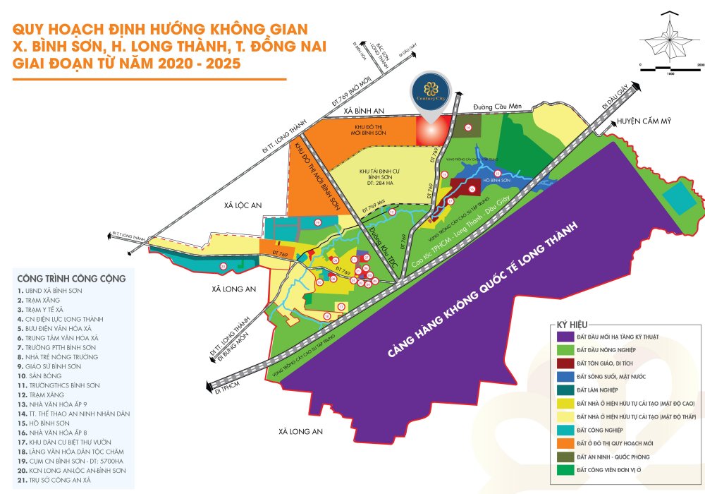 Quy hoạch định hướng không gian xã Bình Sơn, huyện Long Thành