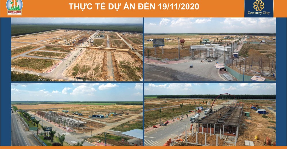 Toàn cảnh xây dựng dự án dự án Century City tháng 19/11/2020