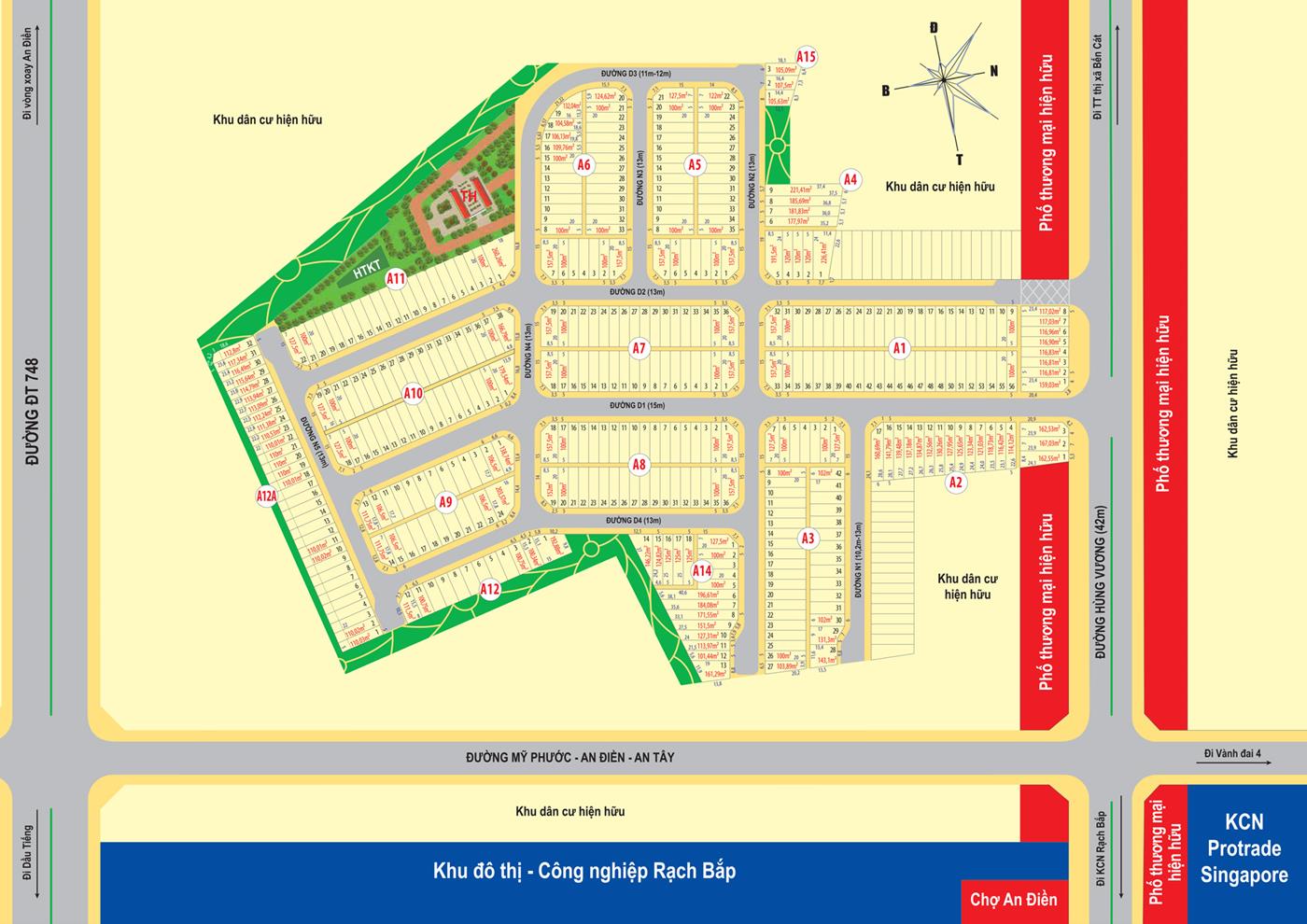 Mặt bằng bến Cát Center City 2