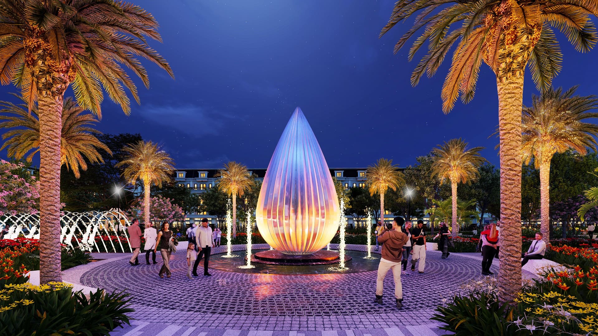 Khu phố đi bộ tại dự án The Link City